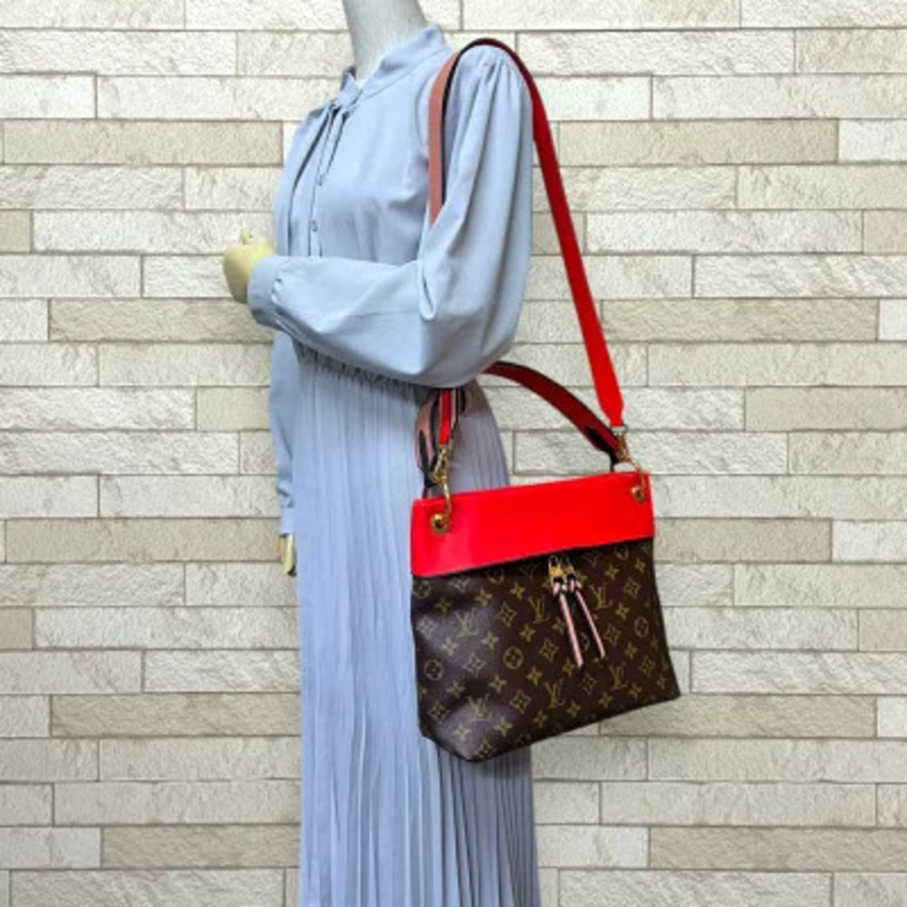 Louis Vuitton Monogram Shoulder Tuileries Brown Canvas Bag Besace